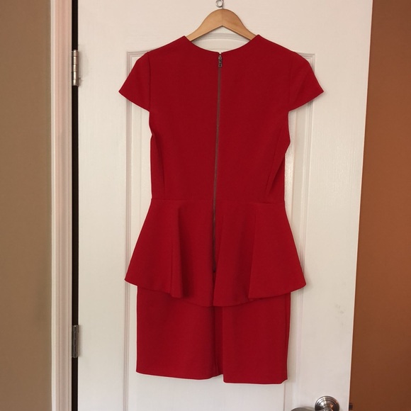 NWT Alice + Olivia Classics Cherry Peplum Dress, Size 8. Retail $330. - Picture 2 of 14